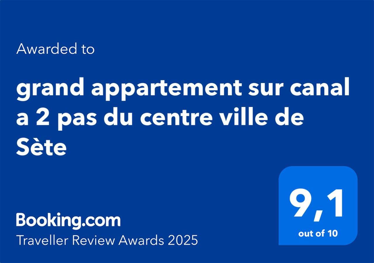 Grand Appartement Sur Canal A 2 Pas Du Centre Ville De Sète Exterior foto